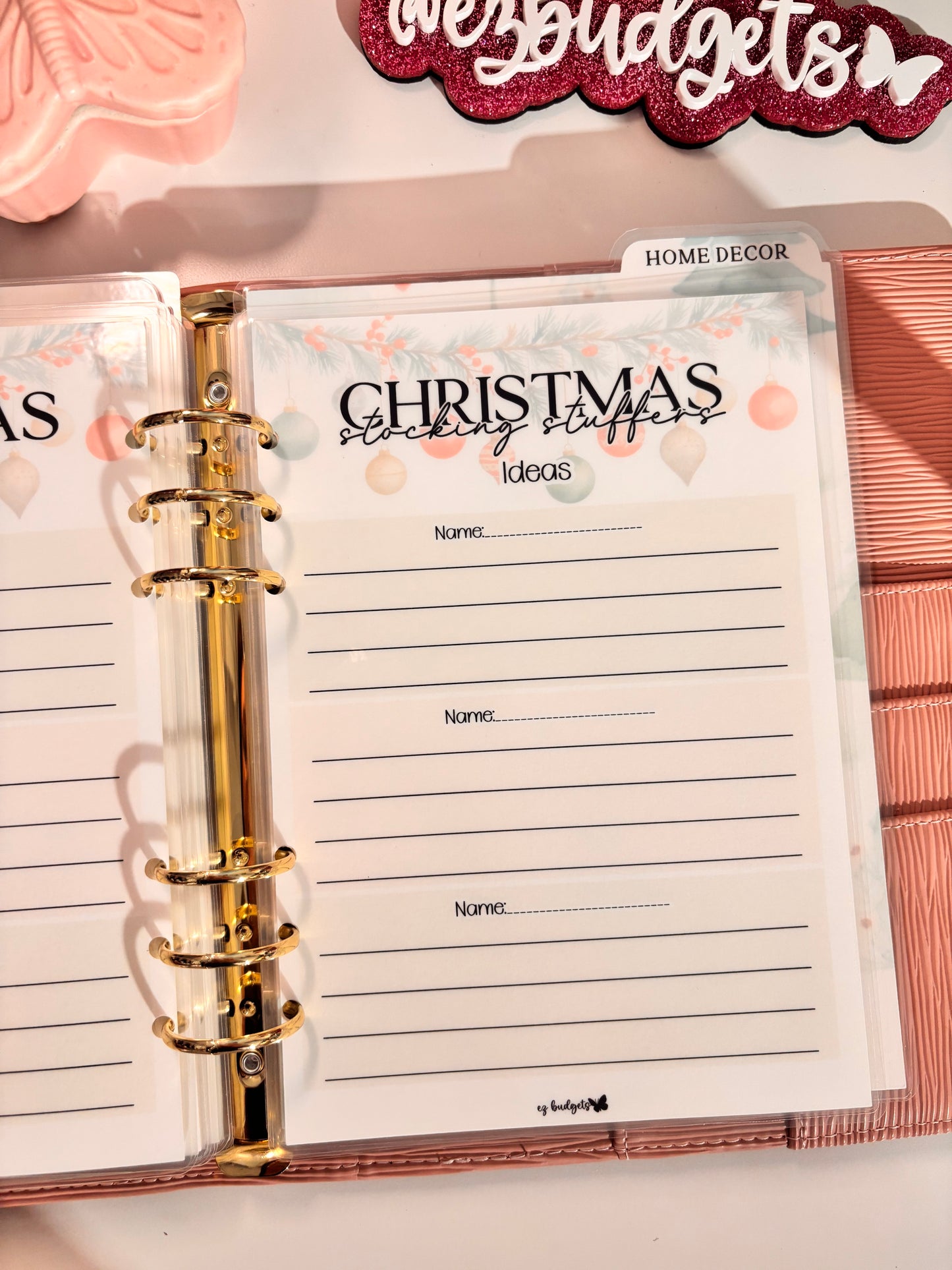 A5 Christmas Gift Ideas Inserts