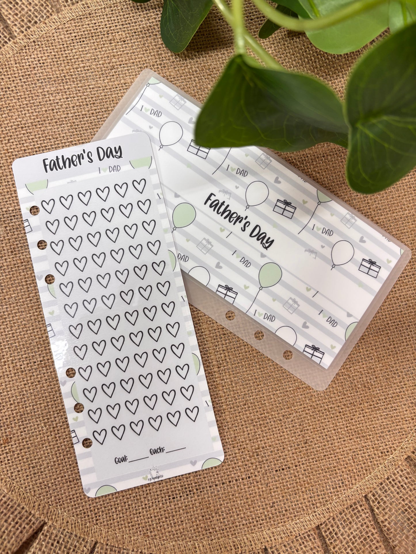 A6 Father’s Day Savings | Holiday Savings | Envelope + Savings Tracker