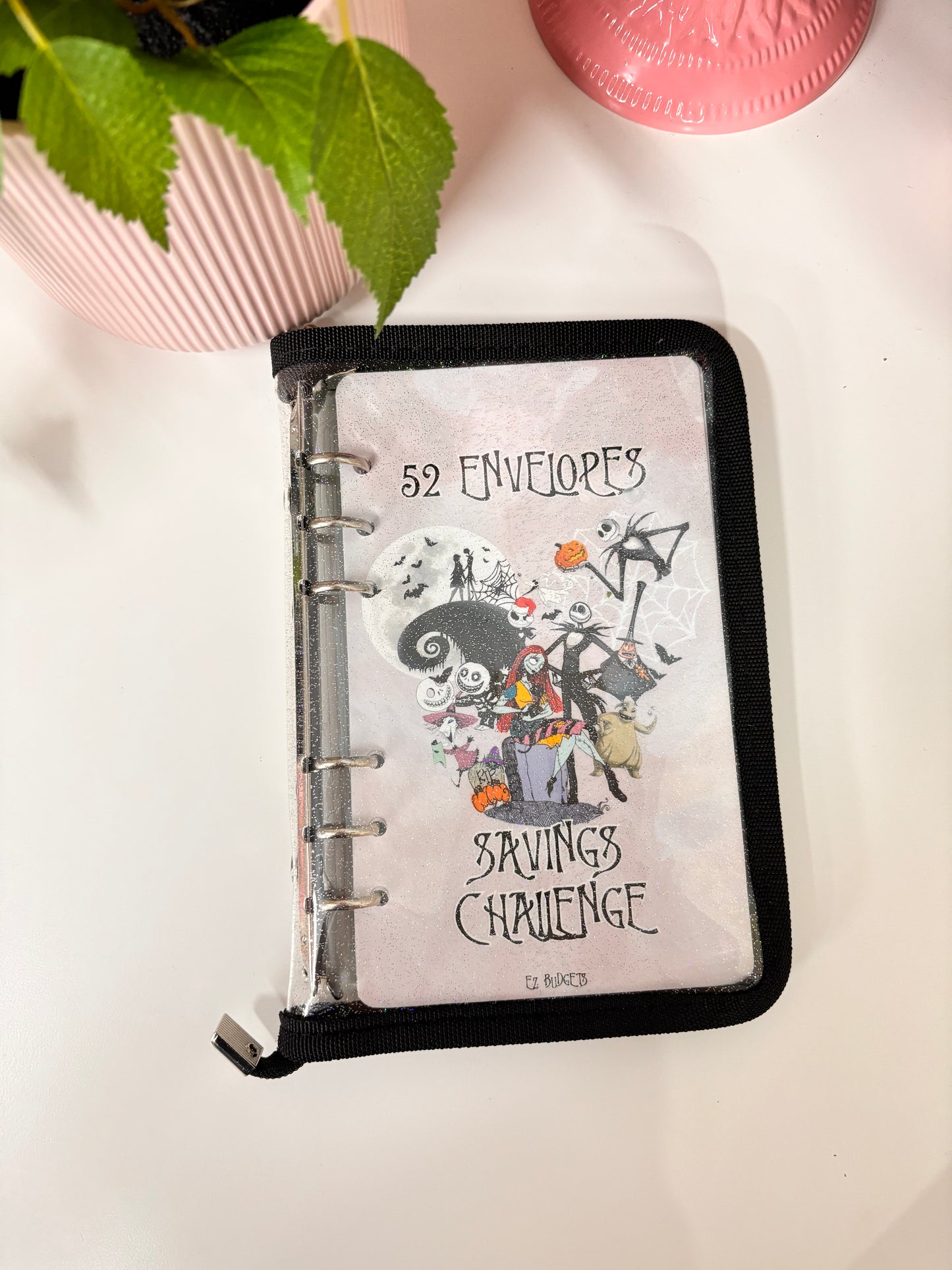 A6 Nightmare before xmas 52 Envelopes Savings Challenge