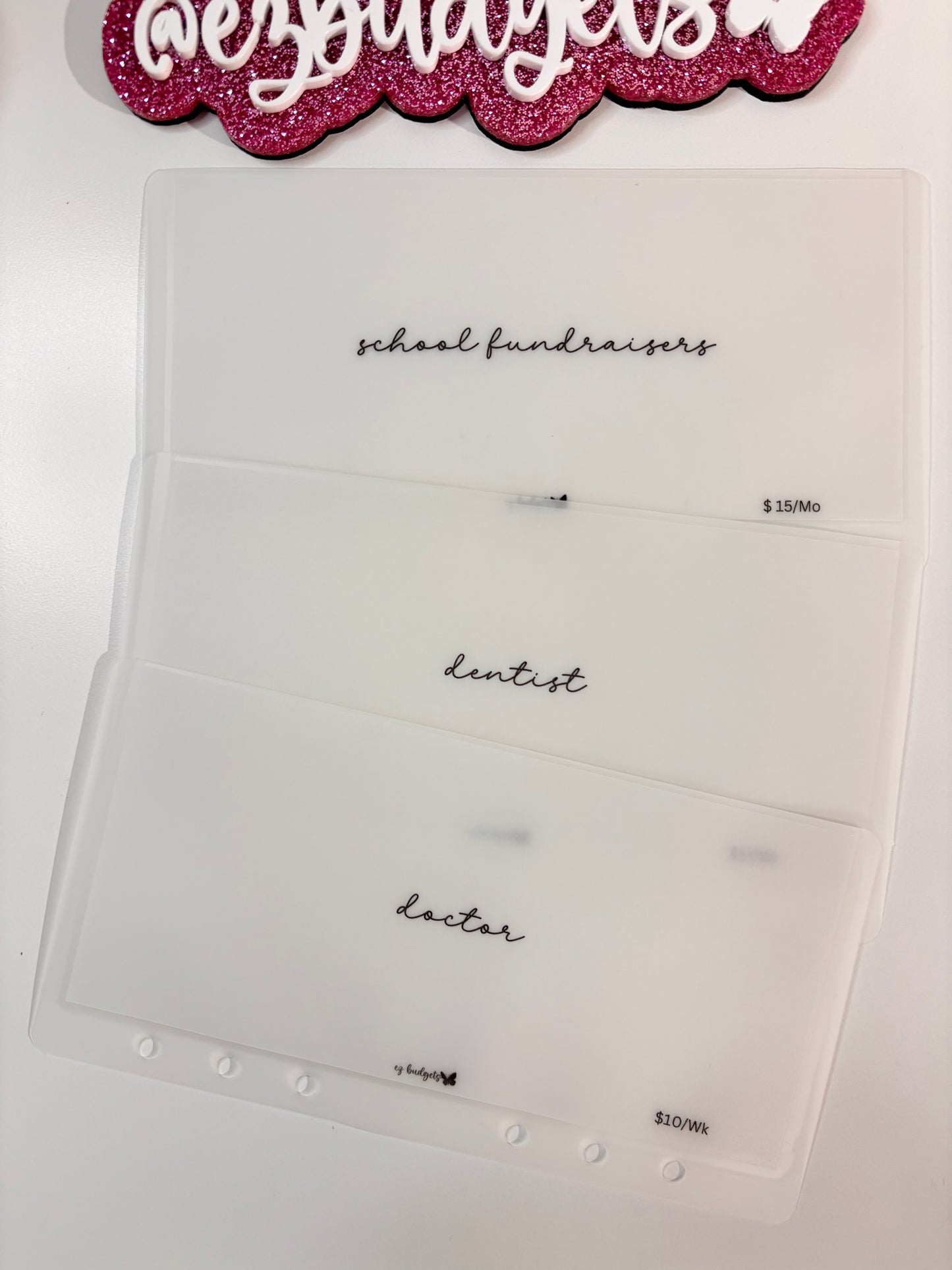 A5/A6/A7 Vellum Custom cash envelopes