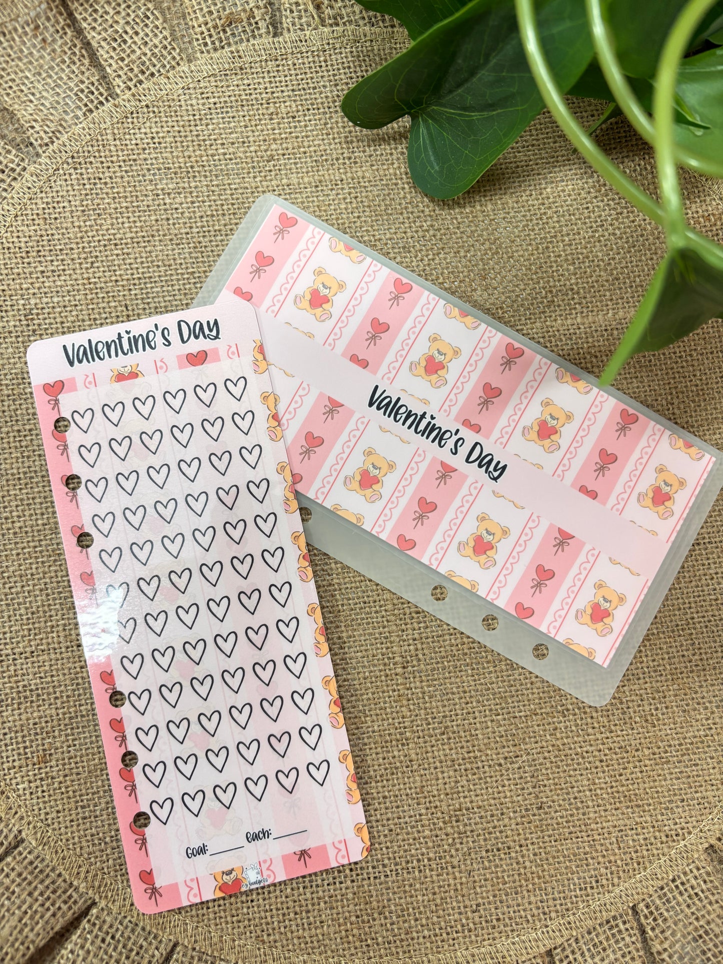 A6 Valentine’s Day Savings | Holiday Savings | Envelope + Savings Tracker