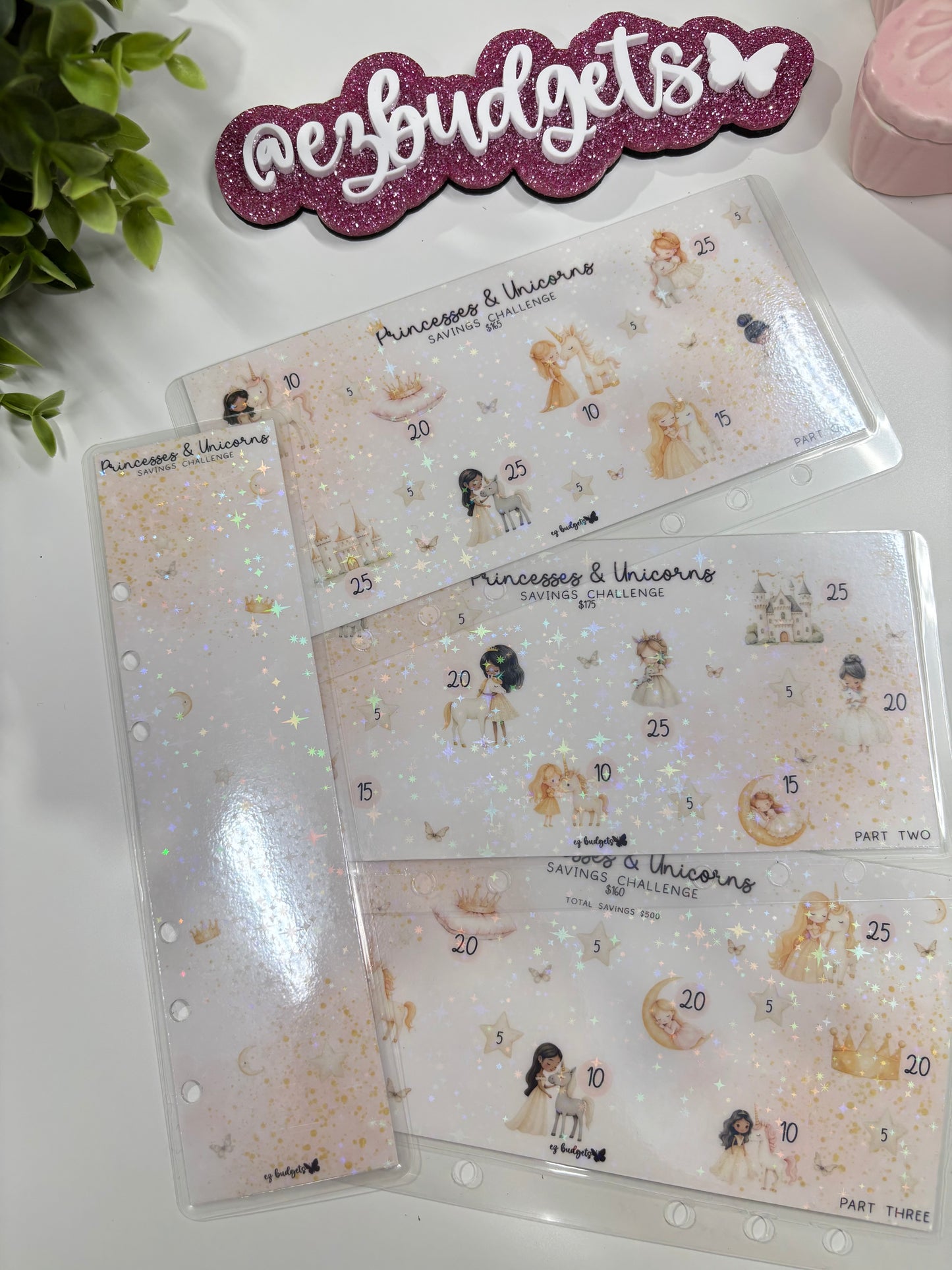 A6 Princess & Unicorns Savings