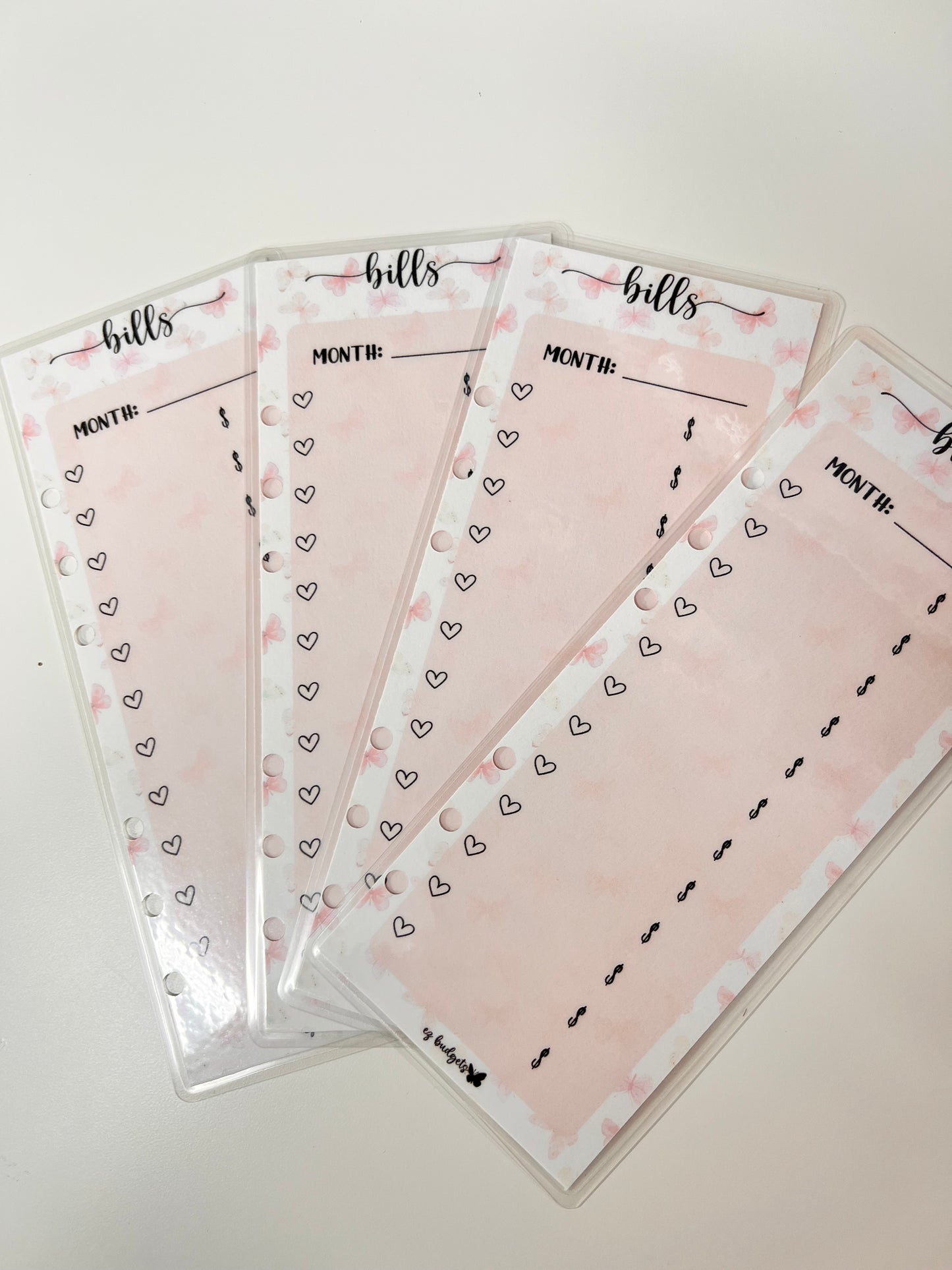 A6 Bills Cheat Sheet Bookmarks Style