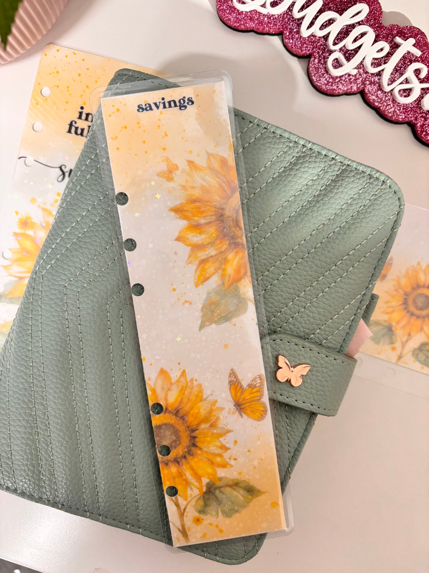 A6/A5/A7 Bookmarks Sunflower collection