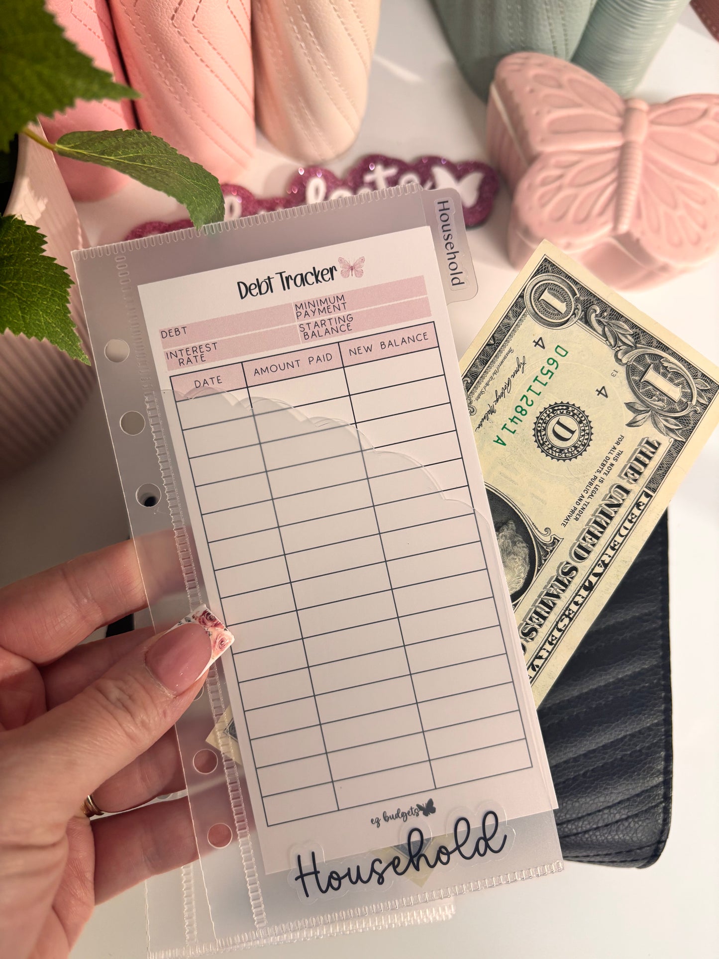 A6/Personal personalized double pocket envelopes with tabs