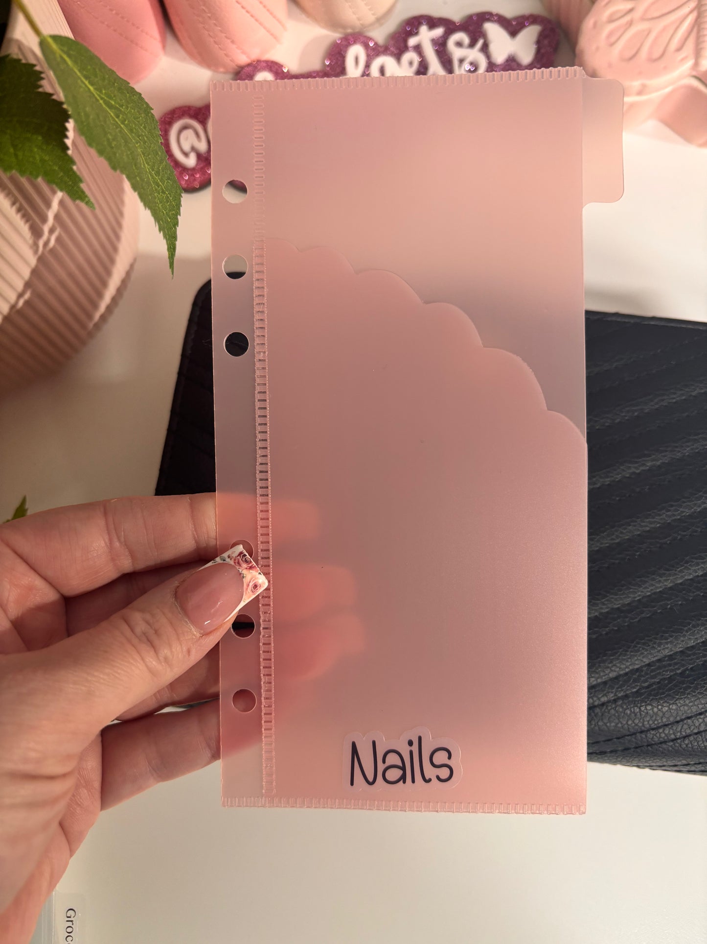A6/Personal personalized double pocket envelopes with tabs