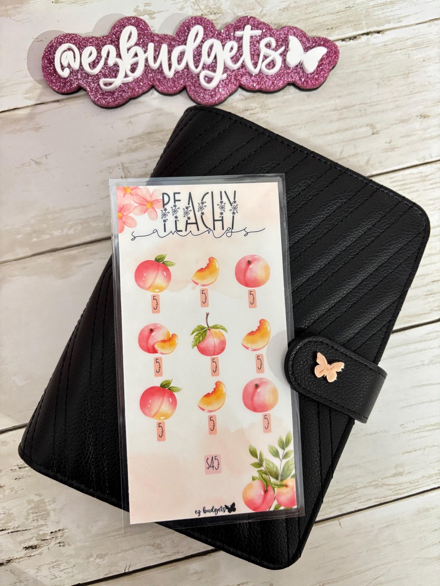 A6 Peachy Savings Challenge, Budgeting savings challenges, Peach savings