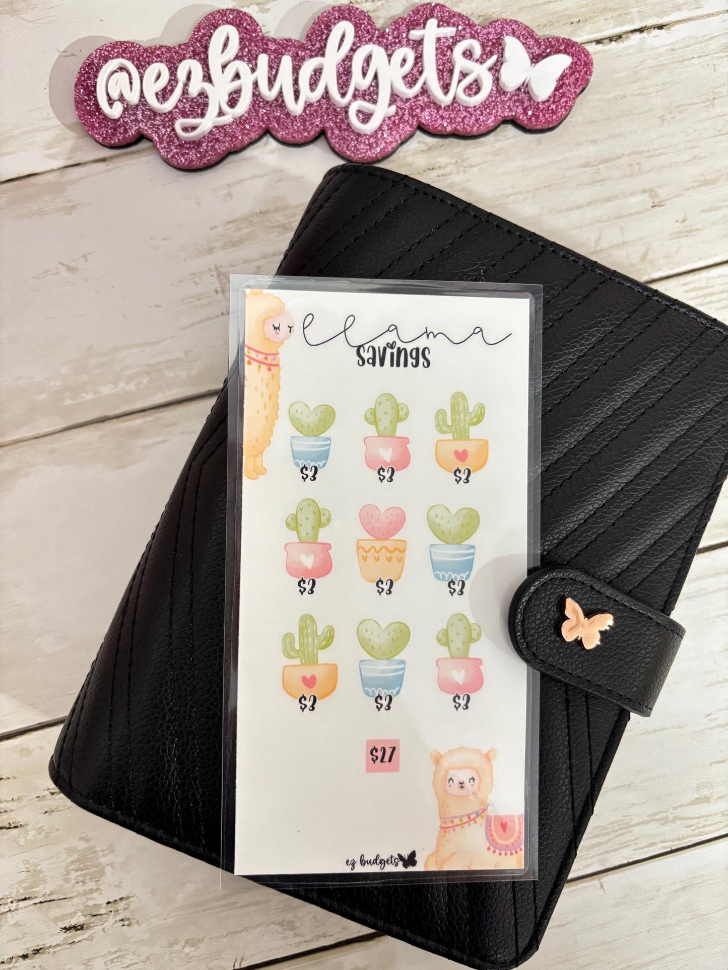 A6 Llama Savings Challenge, Budgeting savings challenges, Cute savings
