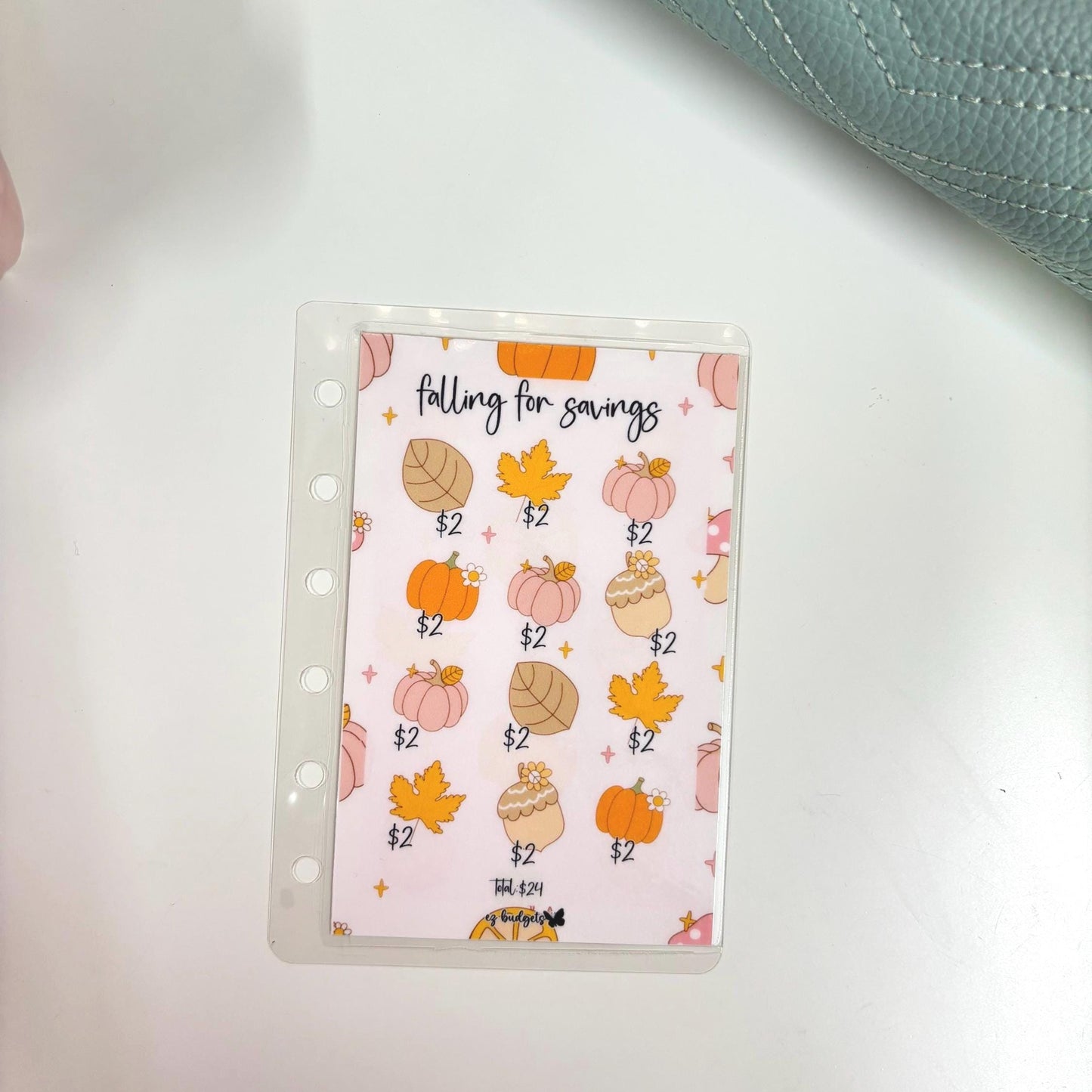A7 Fall Mini Savings Challenge | Cash Envelope Tracker | Budget Insert | Sinking Fund Challenge | Falling for savings
