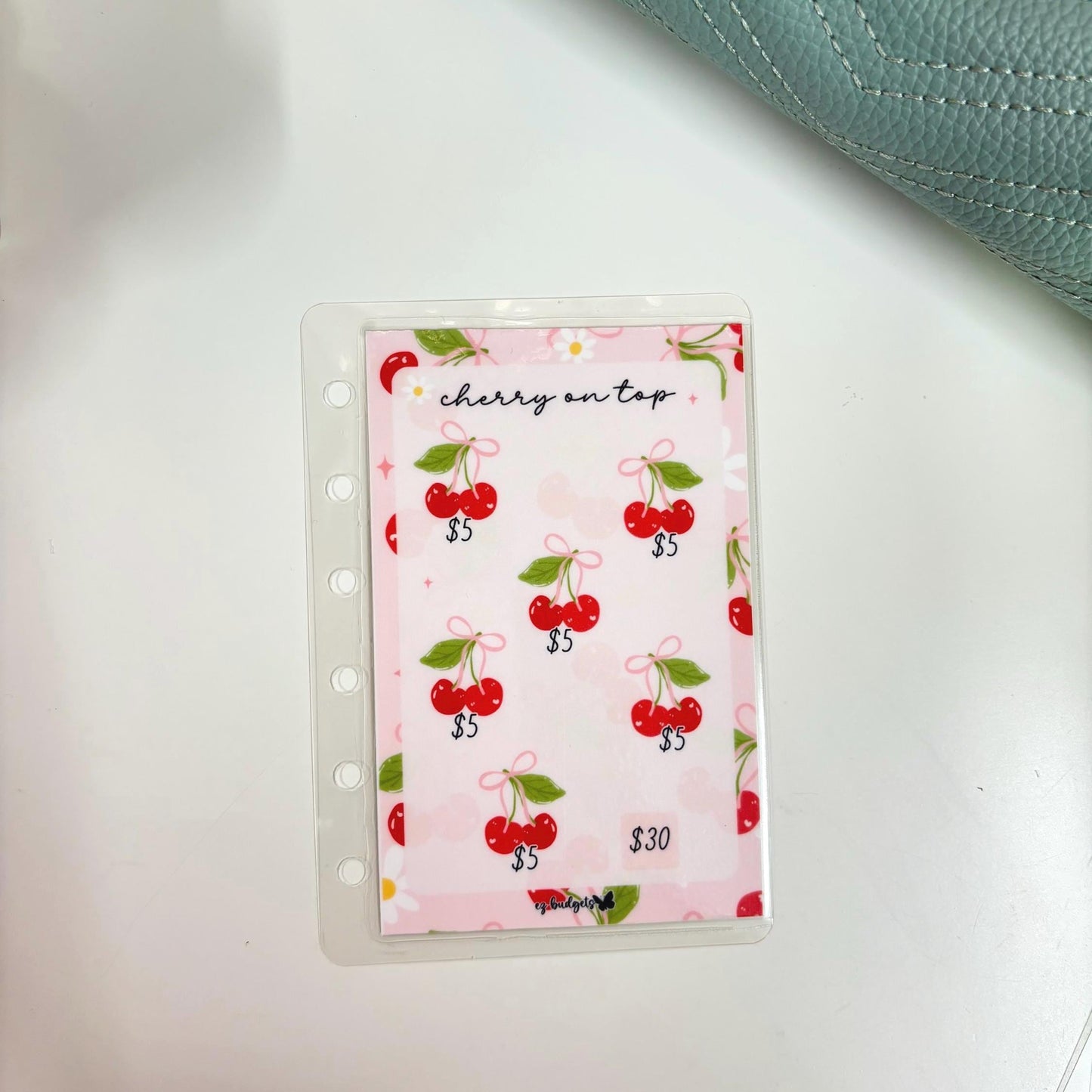 A7 Cherry on top Savings Challenge | Cash Envelope Tracker | Budget Insert | Sinking Fund Challenge |