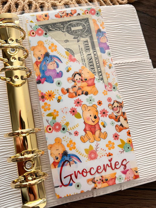 Pooh & friends Peek a boo custom envelopes