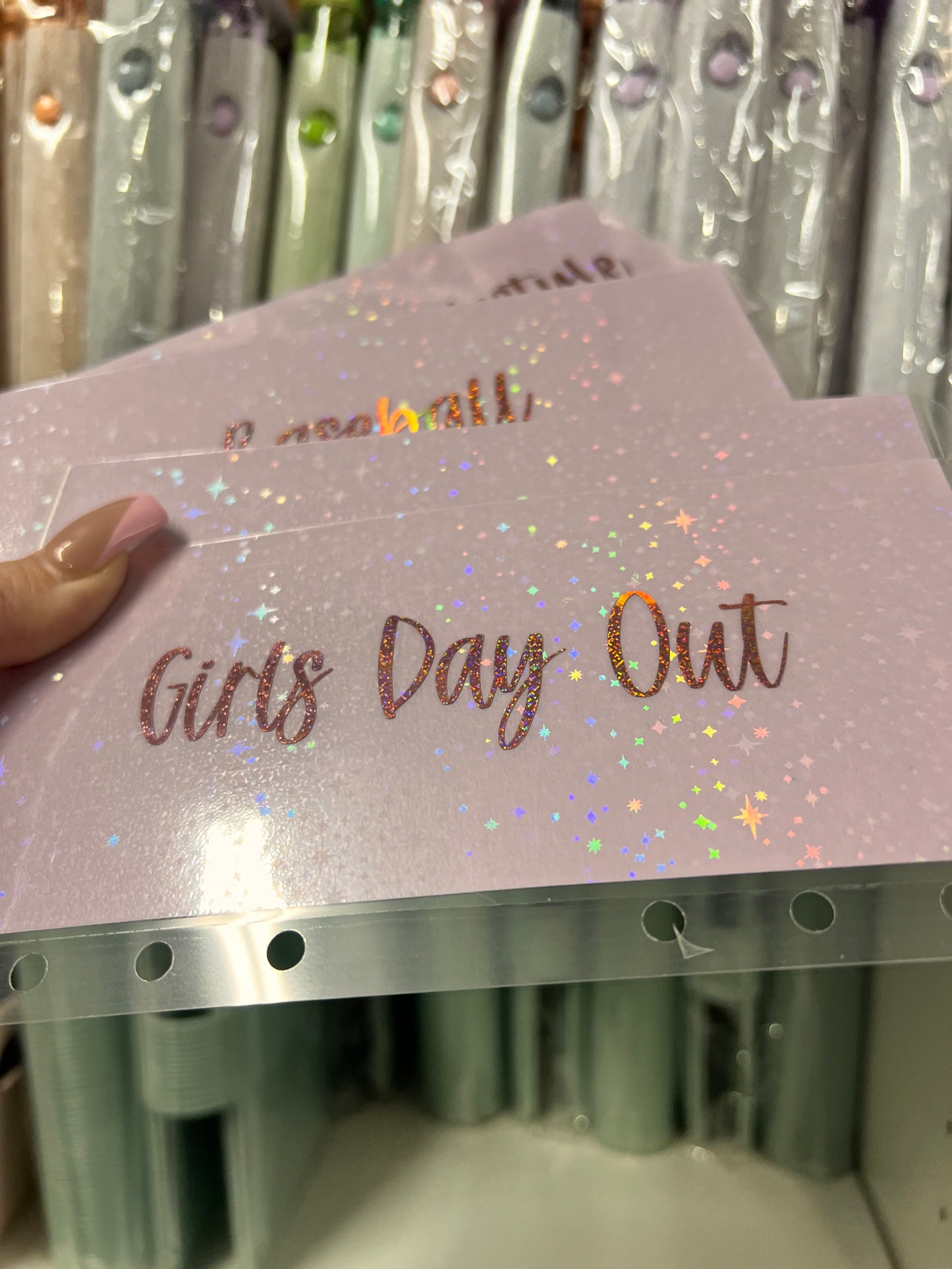 Sparkly Envelopes with rose gold vinyl - Custom Envelopes