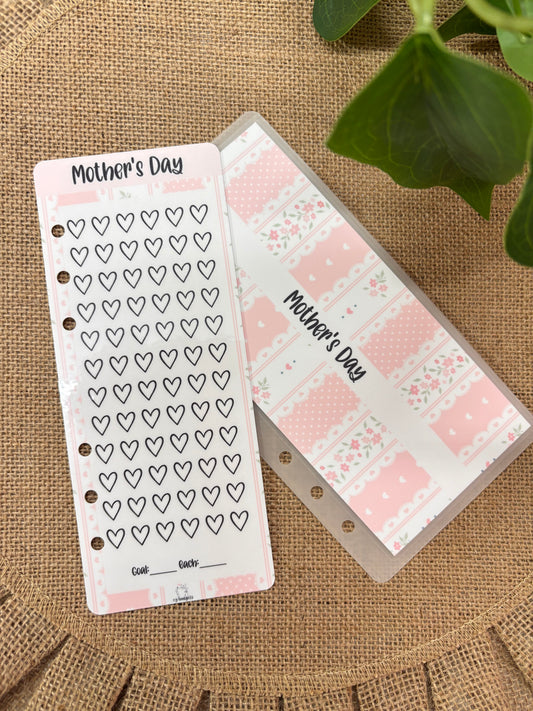A6 Mother’s Day Savings | Holiday Savings | Envelope + Savings Tracker
