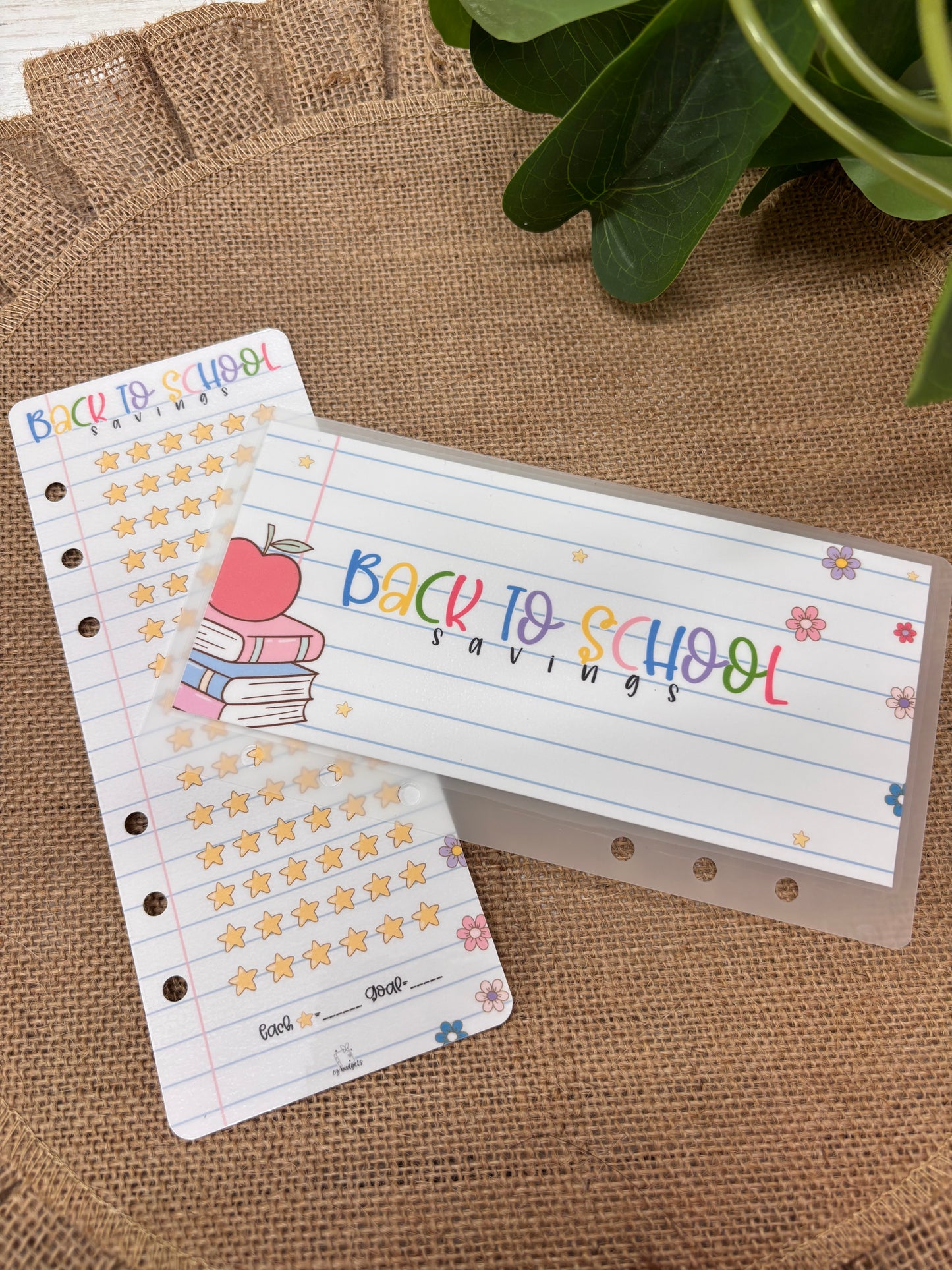 A6 Back To School Savings | Envelope + Savings Tracker