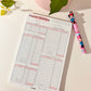 Paycheck Breakdown Notepad