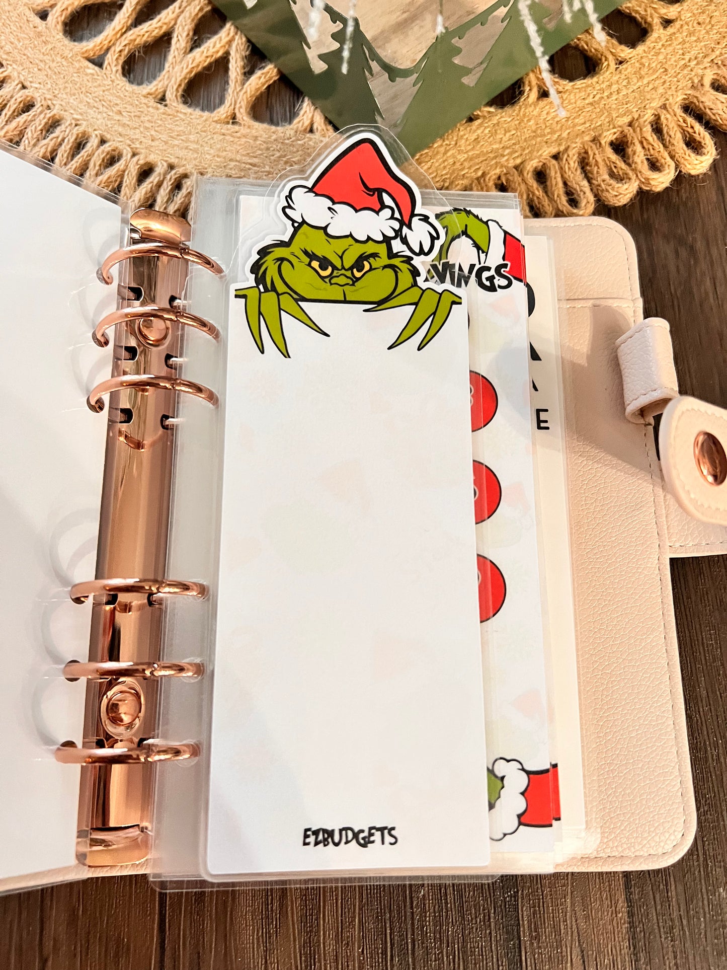 A6 Grinch Dashboard & Bookmark Only | Christmas