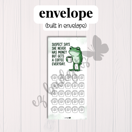 A6 Coffee Savings Challenge  (Frog)