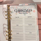 A5 Christmas Menu Planning Inserts