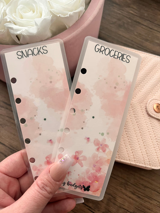 A6/A7 Floral Bookmarks