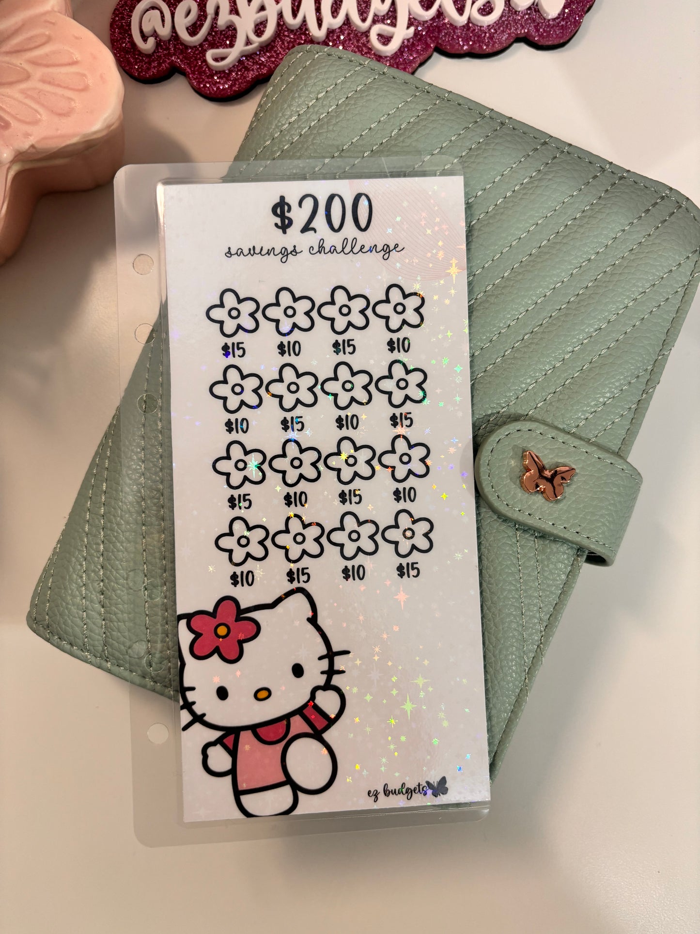 A6 Hello Kitty Savings , $200 savings challenge