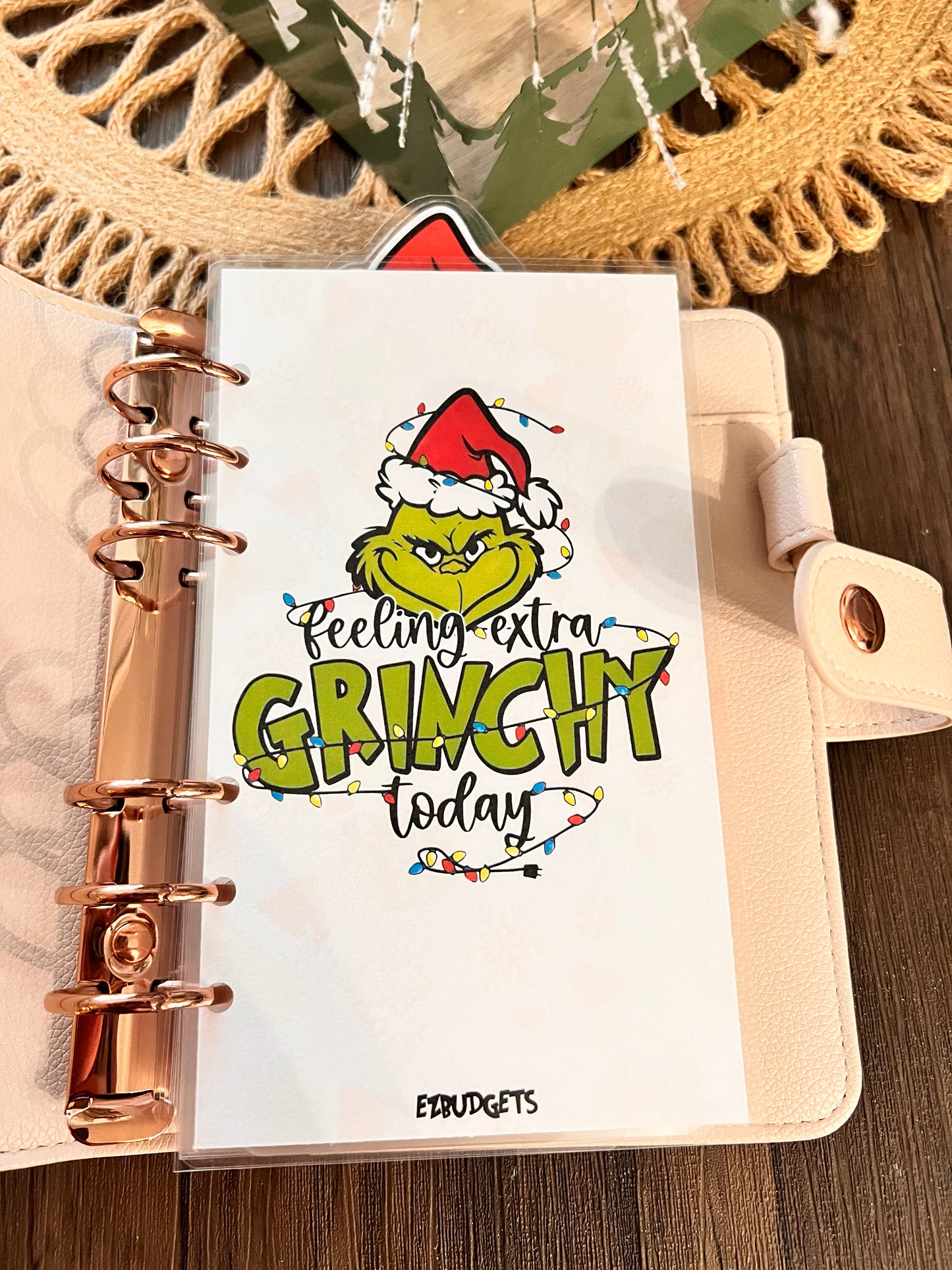 A6 Grinch 52 Weeks Christmas Savings Challenge