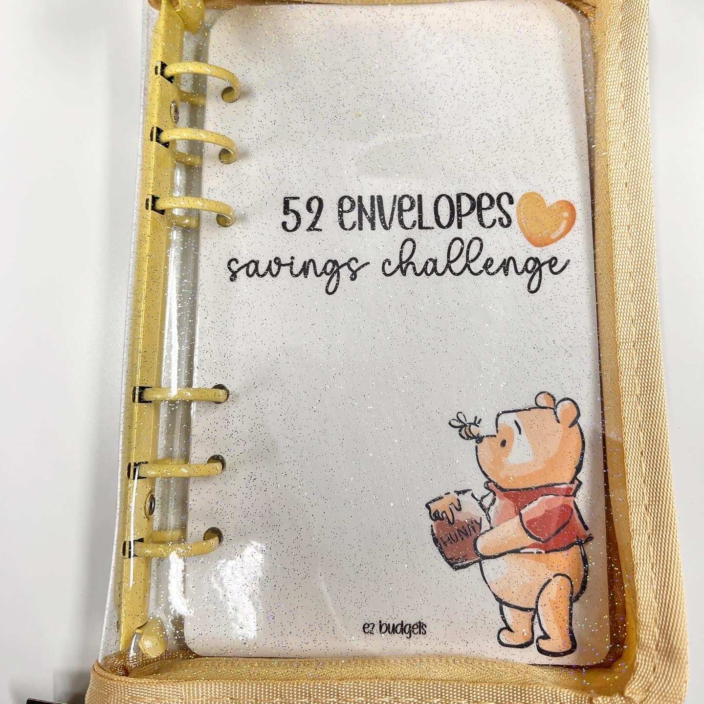 A6 Pooh 52 Envelopes Savings Challenge