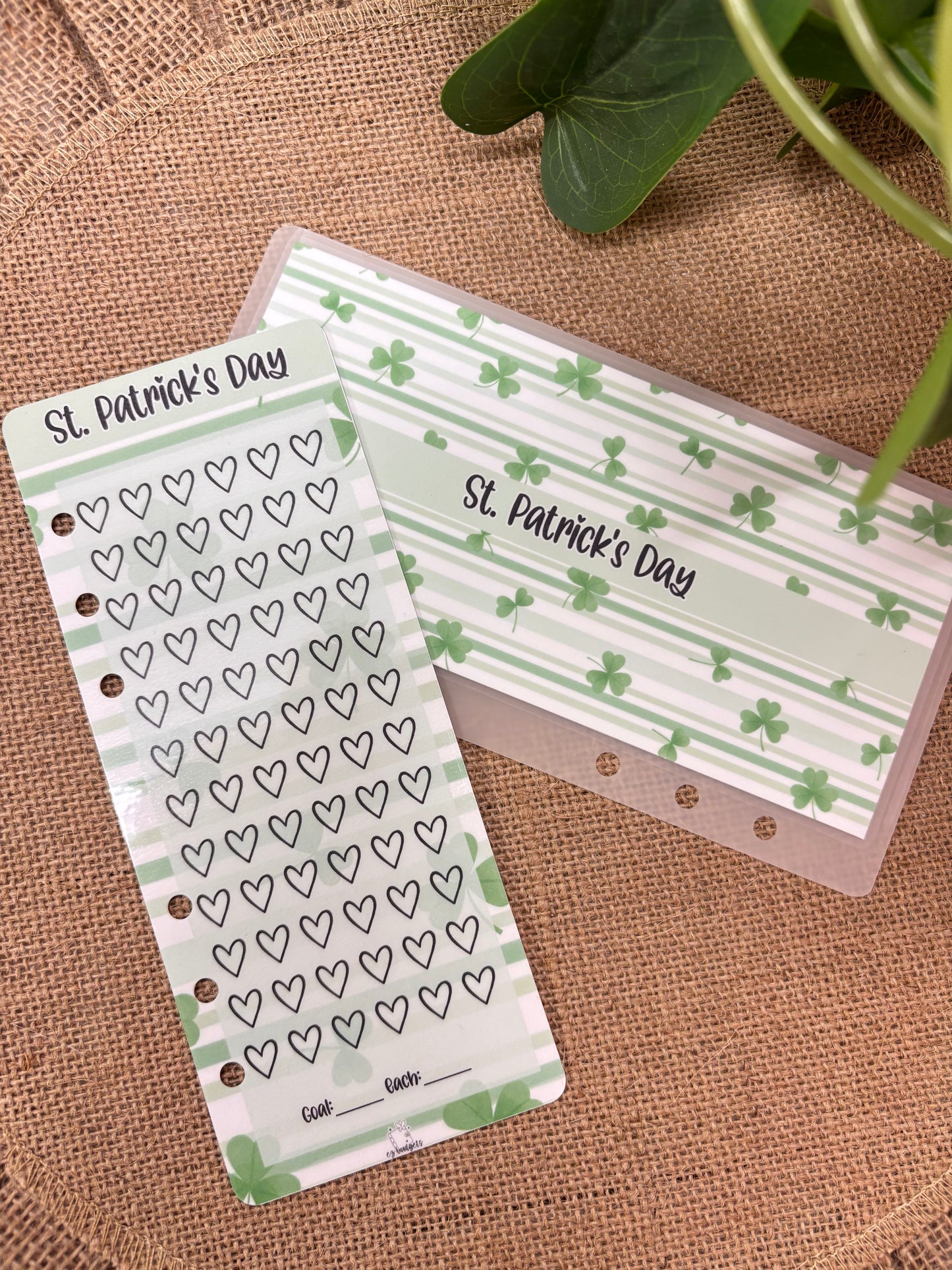 A6 St Patricks Day Savings | Holiday Savings | Envelope + Savings Tracker
