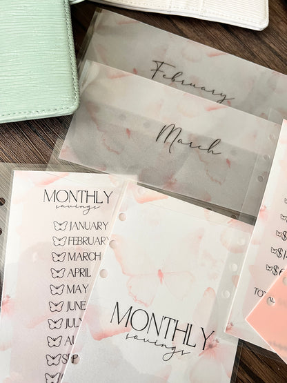 A6 monthly savings challenge-NO BINDER