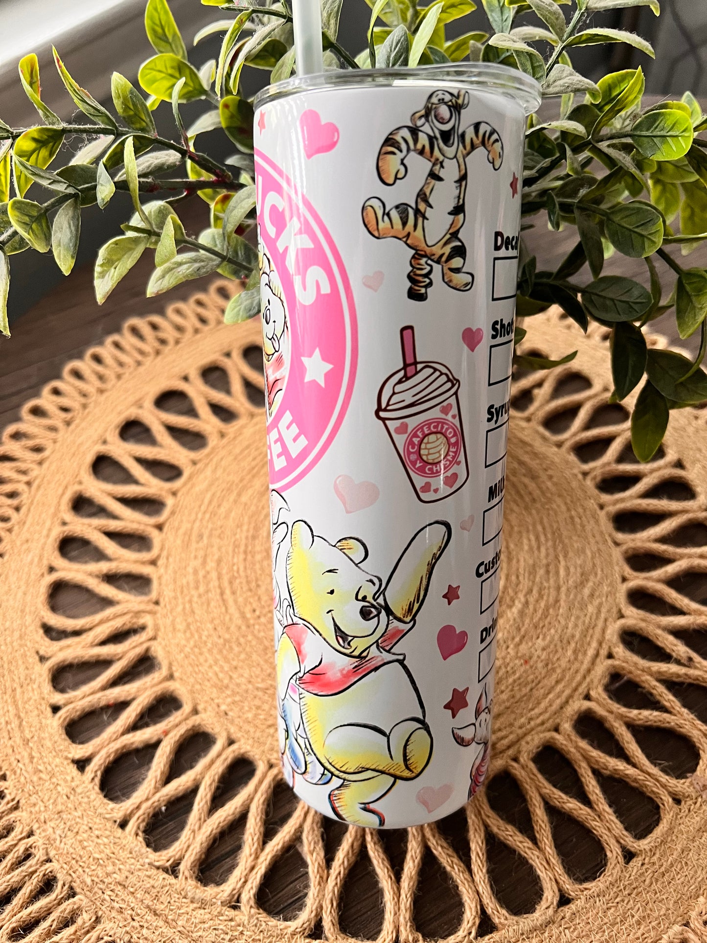 Pooh 20 oz tumbler