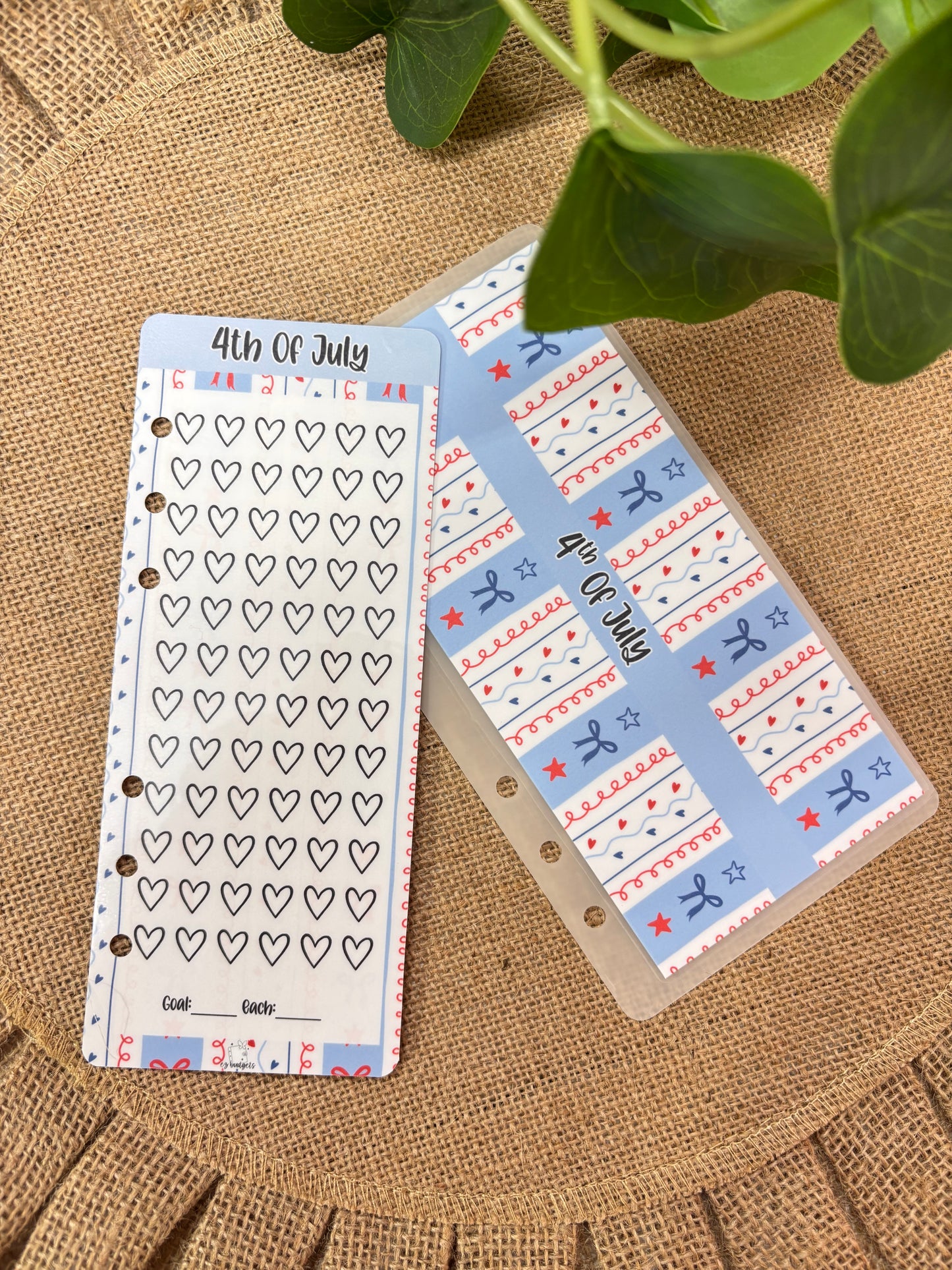 A6 4th Of July Savings | Holiday Savings | Envelope + Savings Tracker