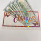 A6/ butterfly custom envelopes no zipper