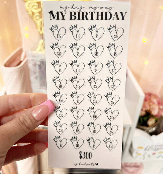 Birthday Queen Savings Challenge