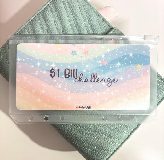 A6 Denominations Savings Challenge,  1 bills savings challenge, 5 bills savings challenge, 1s/5s/10s/20s savings challenge