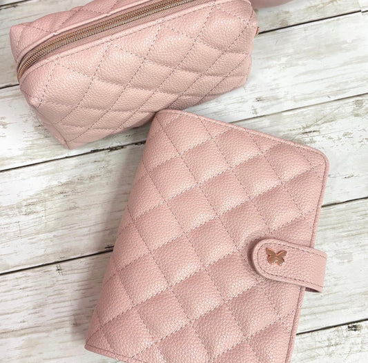 A6 Blush Pink Binder & Matching Pouch