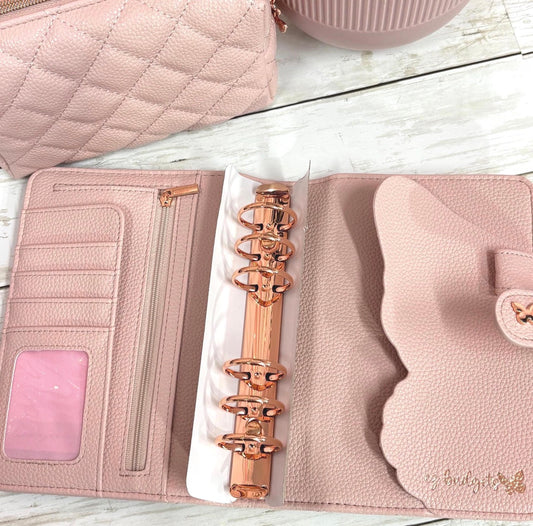 A6 Blush Pink Binder & Matching Pouch