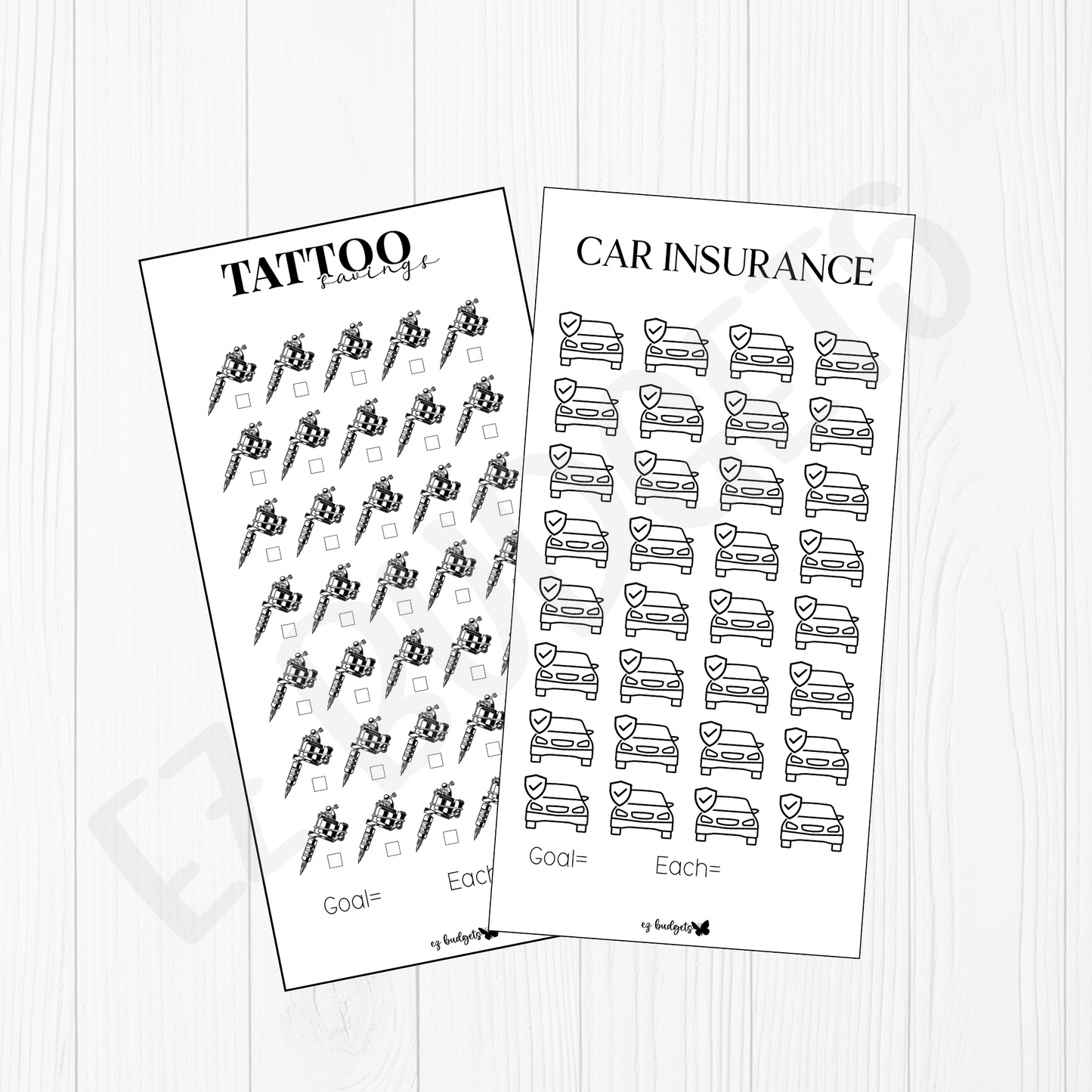 A6 Savings challenges, Car Maintenance, Home Maintenance, School, Graduation, Maternity Leave, ALL THE CHALLENGES :)