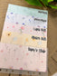 Set Of 5 Custom Envelopes, Pastel Colors