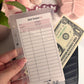 A6/Personal personalized double pocket envelopes with tabs