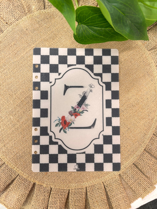 New! A5/A6/A7 Checkered Watercolor Personalized dashboards
