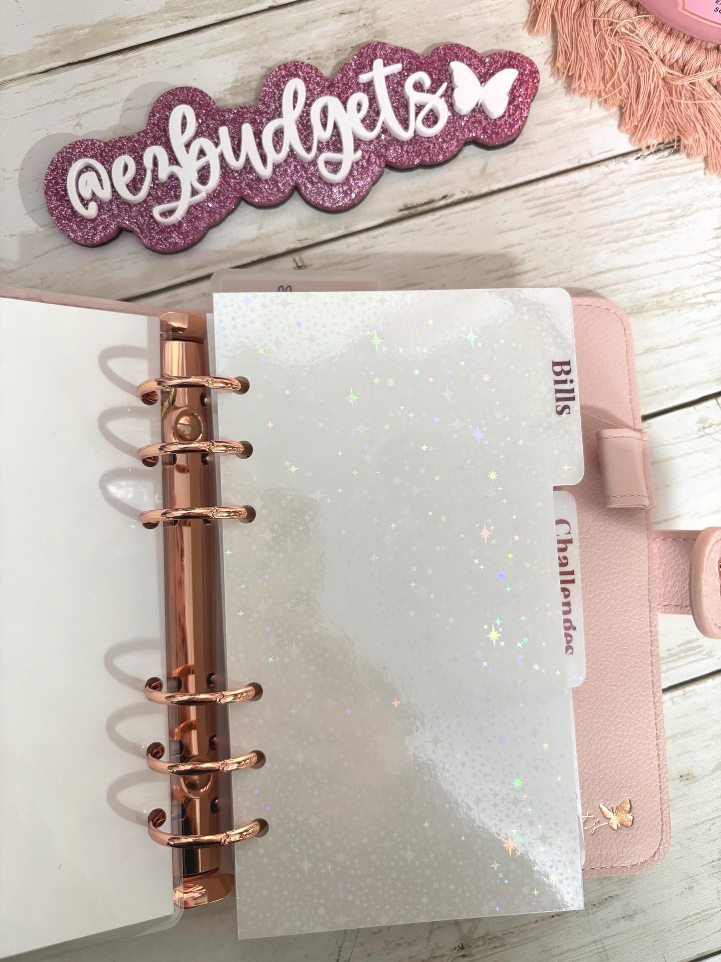 A6 Budget Binder Dividers