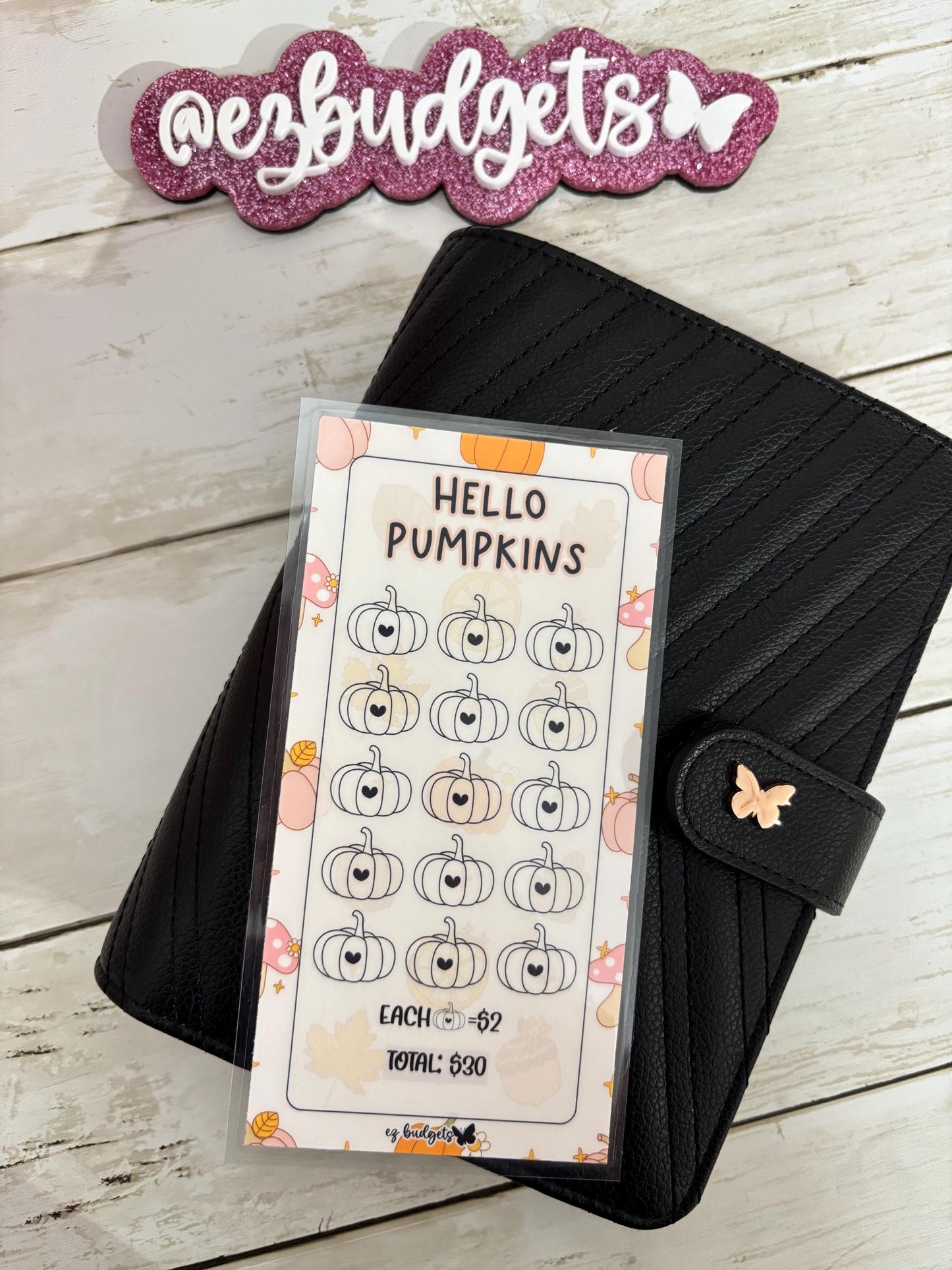 A6 Fall Savings Challenge, Budgeting savings challenges,  holiday savings, pumpkin Savings