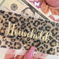 A6 Cheetah Print Custom envelopes, Vellum cash envelopes, Animal print cash envelopes, A7 Cash envelopes, Frosted Cash envelopes
