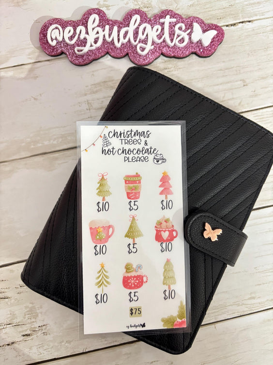 A6 Christmas Savings Challenge, Budgeting savings challenges,  holiday savings, Hot chocolate Savings