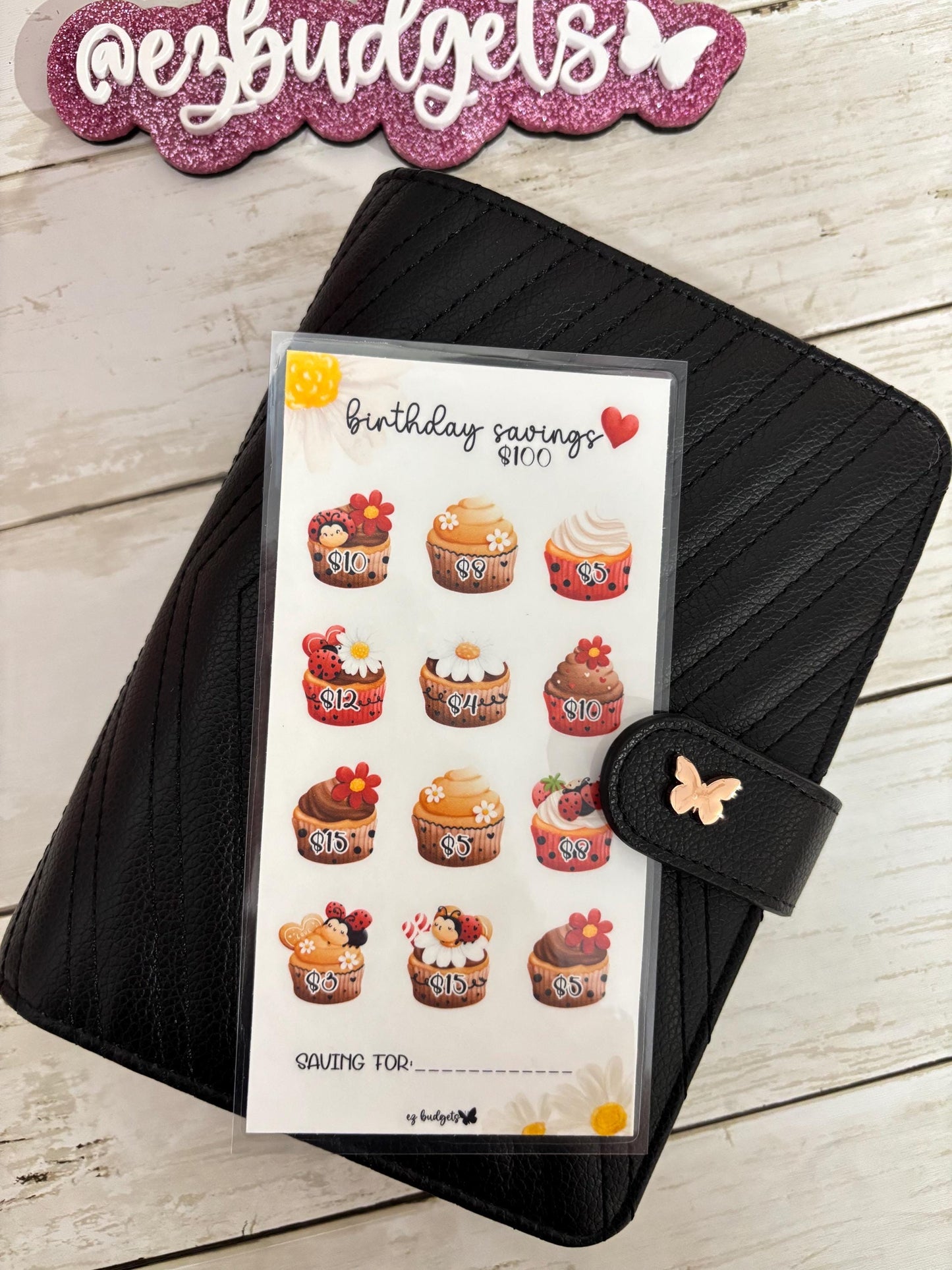 A6 Birthday Savings Challenge, Budgeting savings challenges,  Ladybug savings