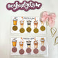 A6 Fall Drink Savings Challenge | Scratch & Save | Coffee Cash Envelope | A6 Budget Tracker for Cash Stuffing
