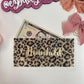 A6 Cheetah Print Custom envelopes, Vellum cash envelopes, Animal print cash envelopes, A7 Cash envelopes, Frosted Cash envelopes