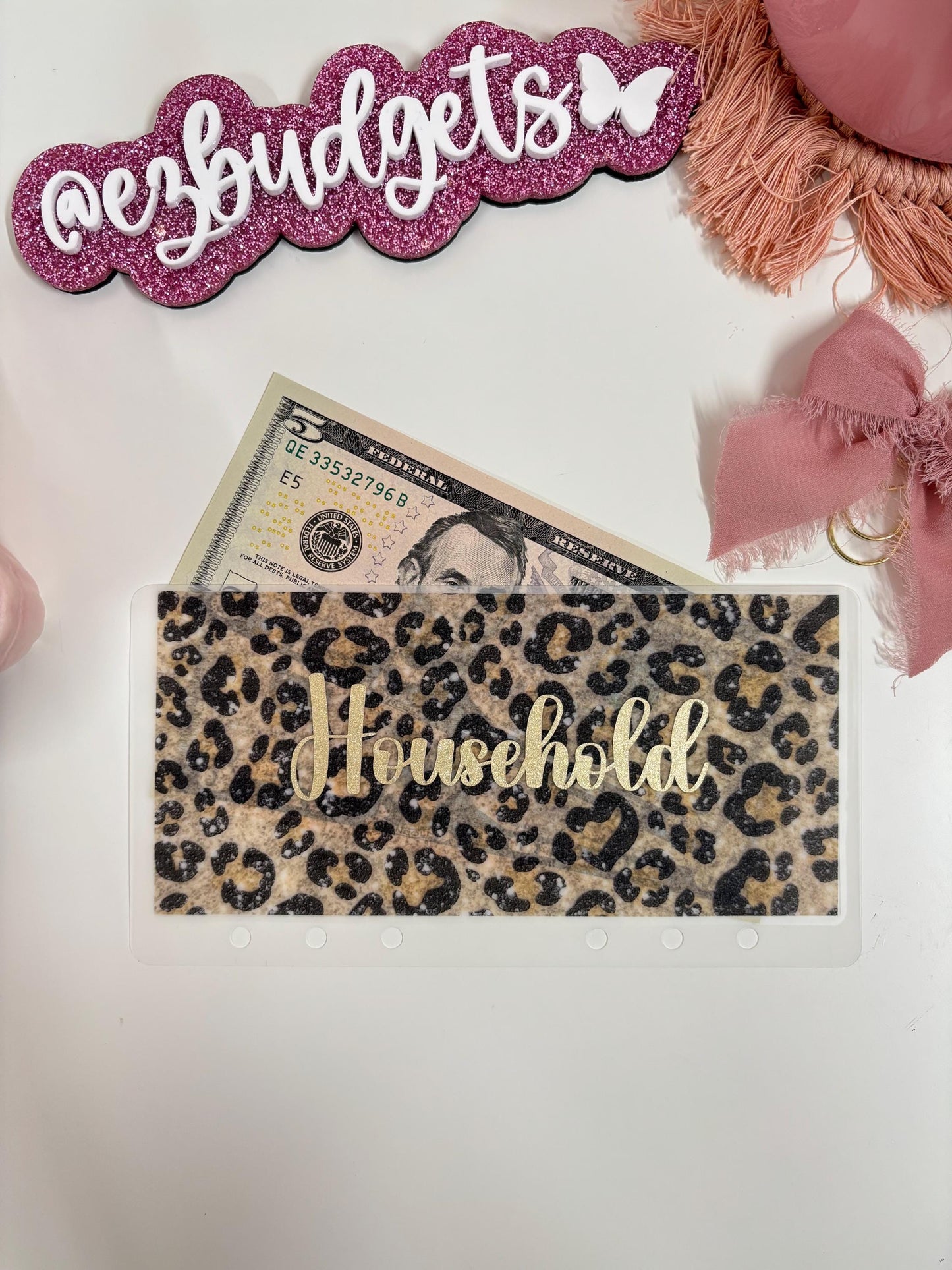 A6 Cheetah Print Custom envelopes, Vellum cash envelopes, Animal print cash envelopes, A7 Cash envelopes, Frosted Cash envelopes