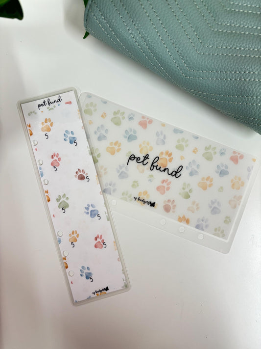 A6 Pets Savings Challenge Bookmark & Envelope Set  | Cash Envelope System | Budgeting Tracker, Pet Fund