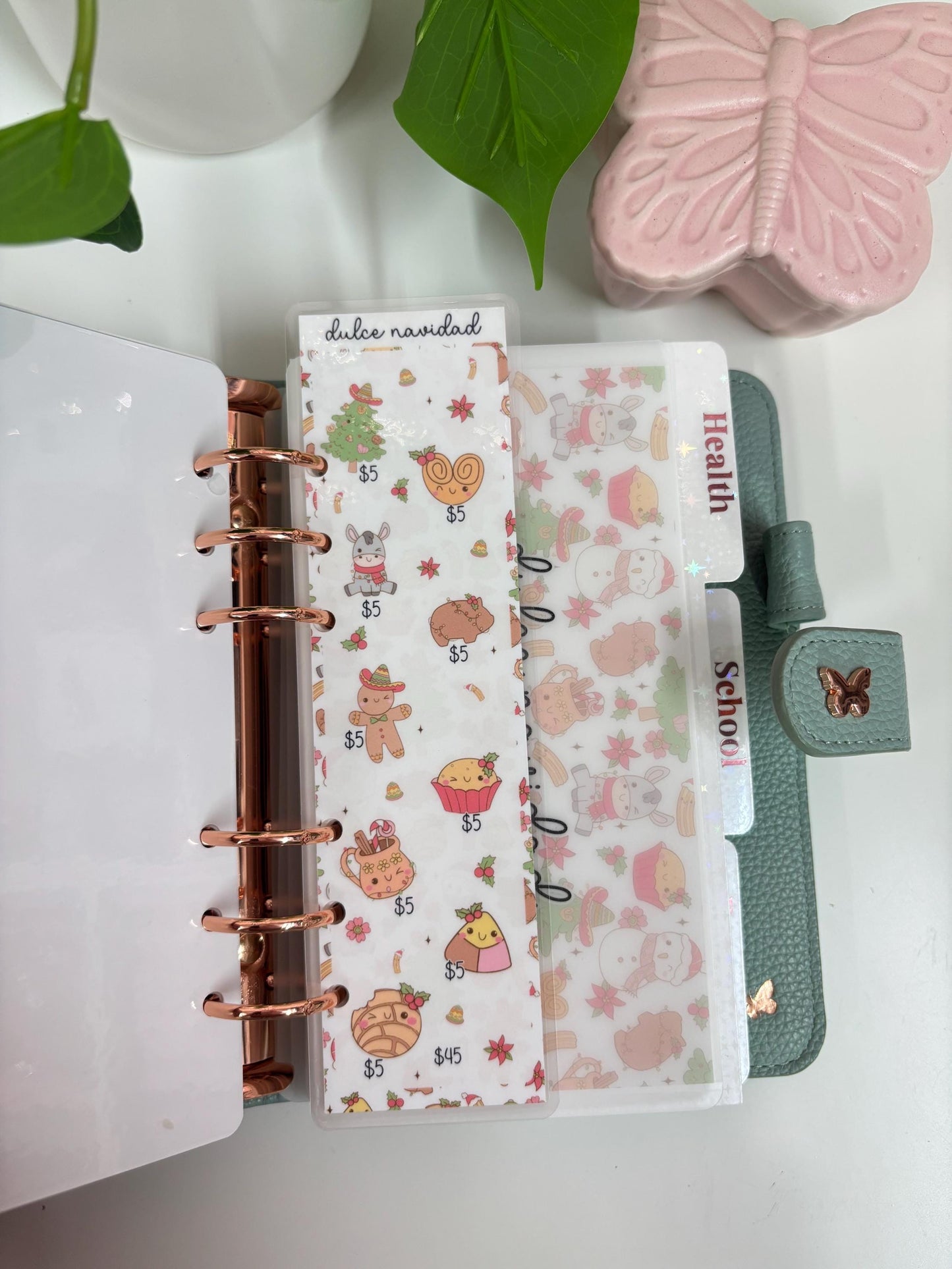 A6 Dulce Navidad Savings Challenge Bookmark & Envelope Set  | Cash Envelope System | Budgeting Tracker, Christmas Savings, Spanish Savings