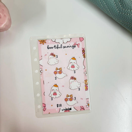 A7 Holidays Savings Challenge | Cash Envelope Tracker | Budget Insert | Sinking Fund Challenge | Boo-tiful